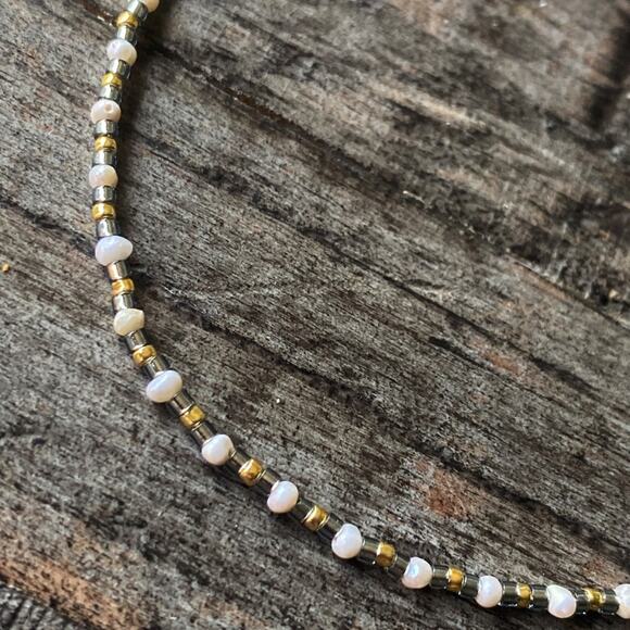 NEW Freshwater Pearl & Gold Anklet - Picture 11 of 11